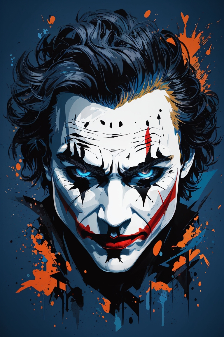 create art for a mug with a joker based on the film Dark Knights,&hellip;