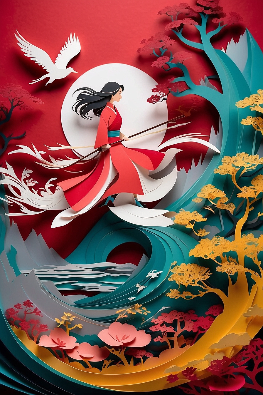 A mesmerizing paper-cut animation of the iconic tale of Mulan comes to life on&hellip;